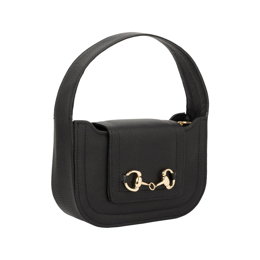 Classic Black Saddle Bag