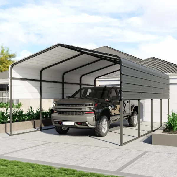 Vimro | The Triton 13' x 20' Heavy-Duty Metal Carport